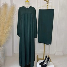 Muslim womens Abaya Turkey kaftan dress maxi ...