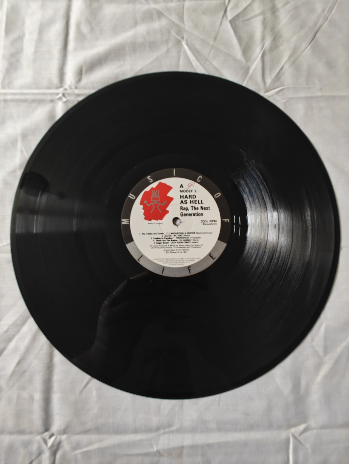 Various – Hard As Hell! (12-inch Compilation, 1987, MODEF 2) image 5