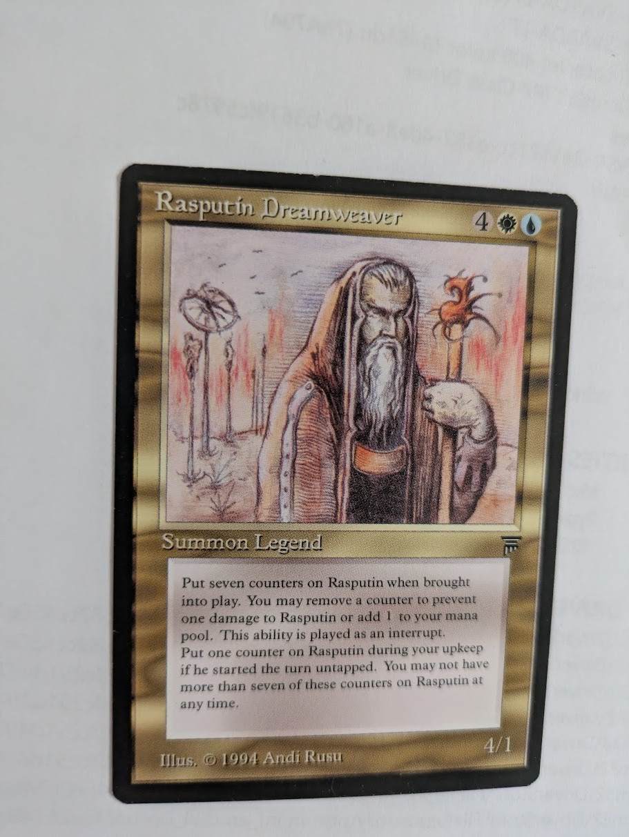 Rasputin Dreamweaver Legends MTG LP Free Shipping with tracking