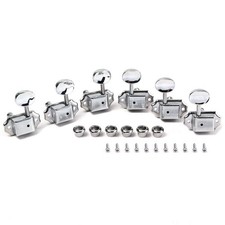 Vintage Guitar Tuning Pegs Guitar Tuners Machine Heads Black for Strat/Tele 8mm