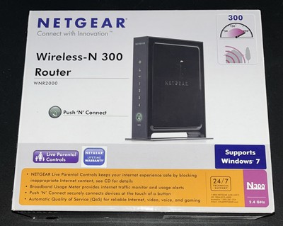 Netgear N300 300 Mbps 4-Port 10/100 Wireless N Router (WNR2000)