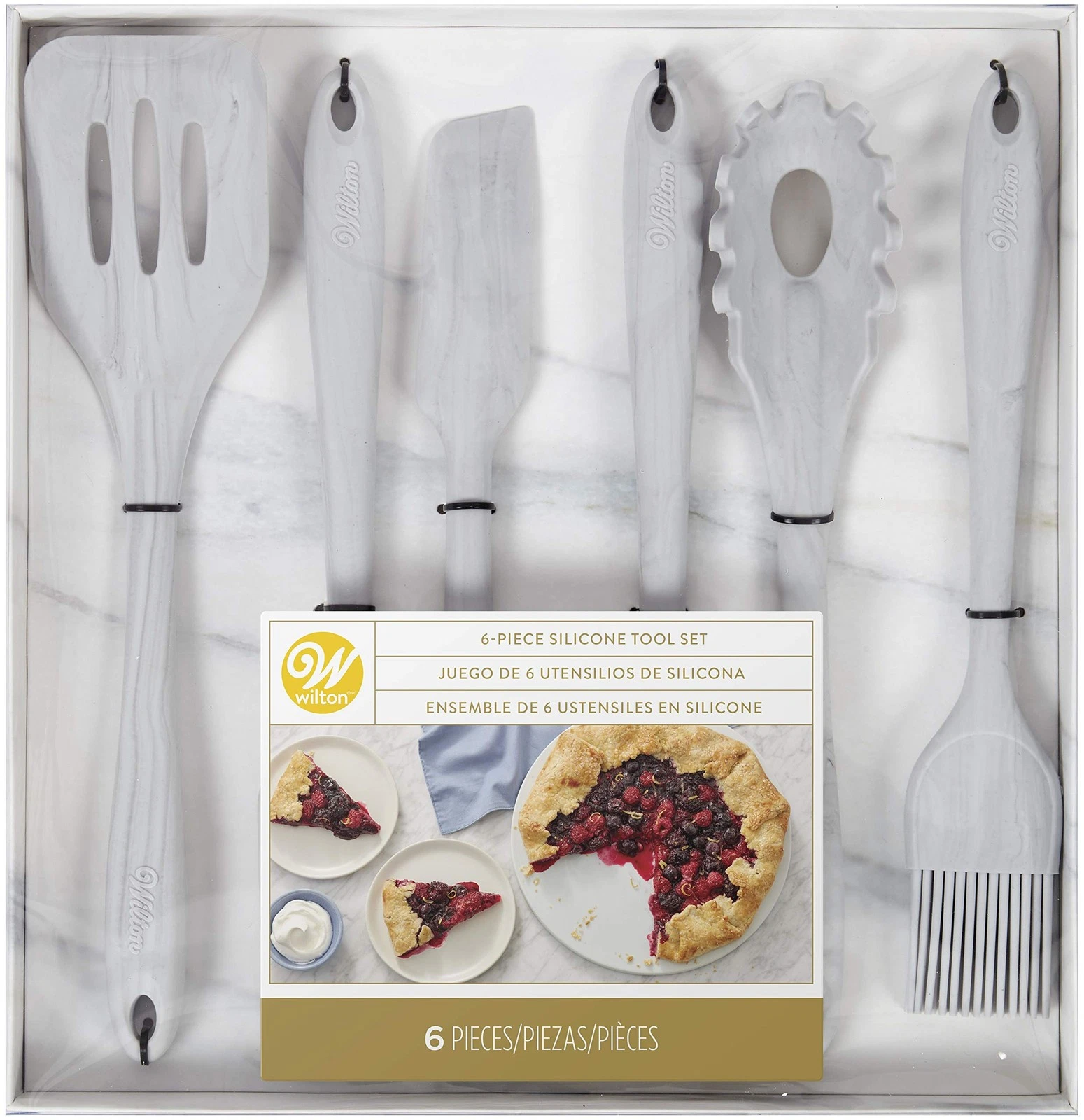 Wilton Marble Silicone Kitchen Utensils Set, 6-Piece - Durable & Non-Scratch
Opens in a new window o