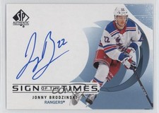 2024-25 SP Authentic Sign of the Times Jonny Brodzinski #SOTT-BR Auto 11jd