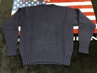 Vintage 90's Polo Ralph Lauren Grandpa Sample Bear Blue Sweater RL'92 Size M — photo 5