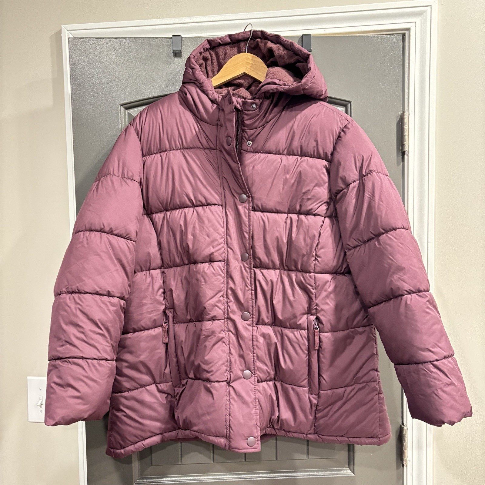 Amazon Essentials Womens Heavyweight Hooded Puffer Coat XXL Long Sleeve