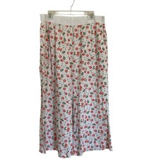 Tommy John Womens Sleepwear XL White Power Nap Pajama Pants Grapefruit Crop