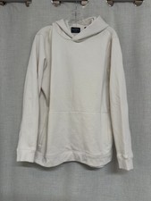 NTLY Cream Hoodie Pullover Sweatshirt Heavyweight Cotton sz XL