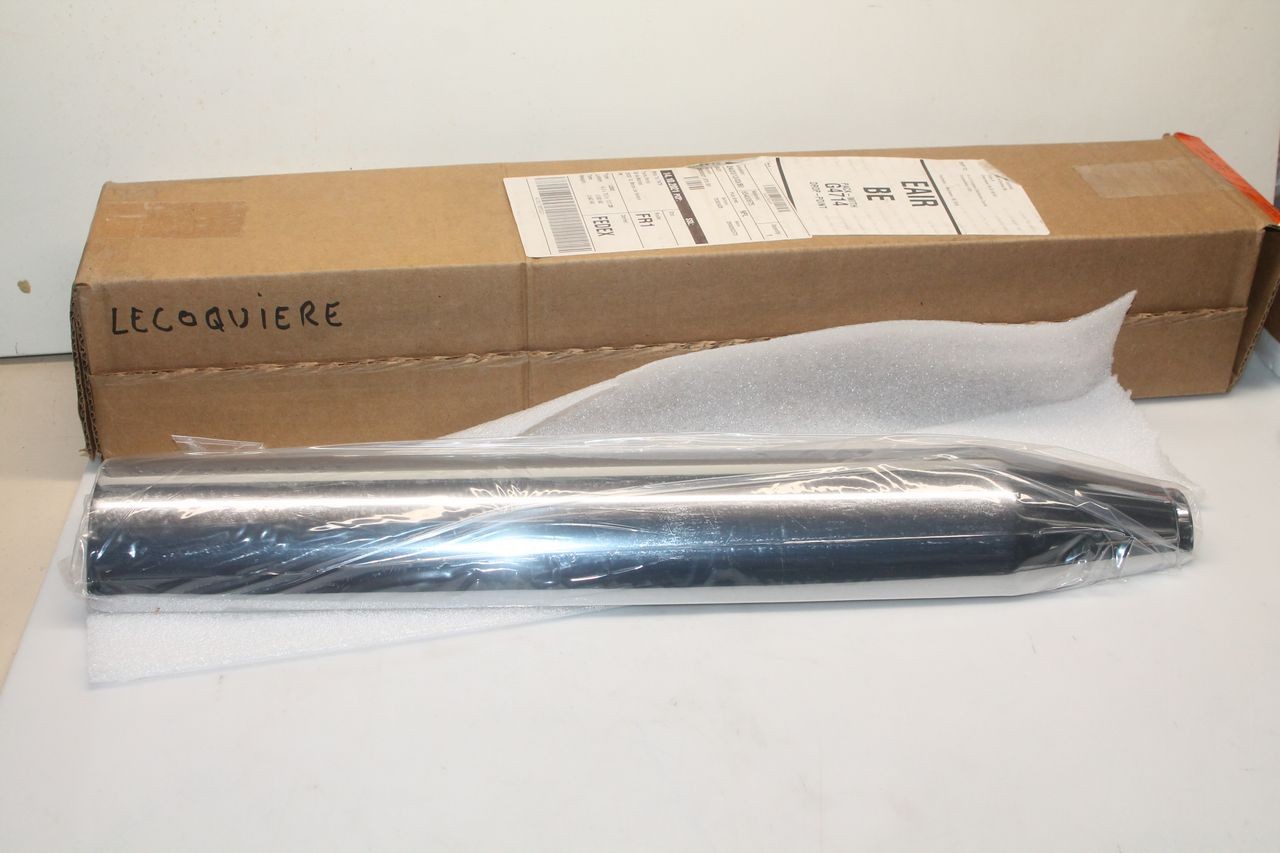 Pare chaleur chrome éclatant pour Harley Davidson Softail finition miroir