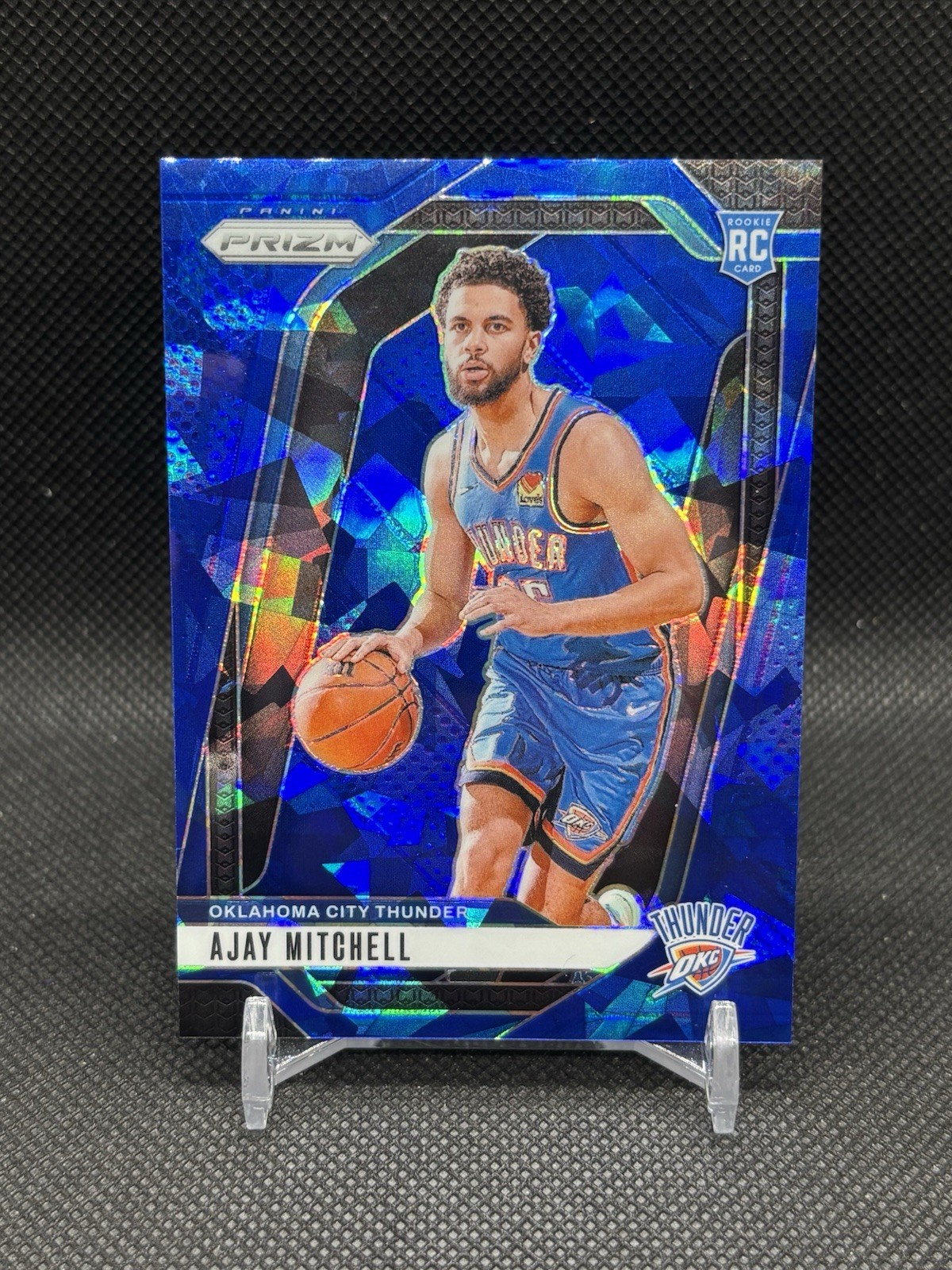 2024-25 Panini Prizm Ajay Mitchell #226 Blue Ice Prizm /125 (RC)