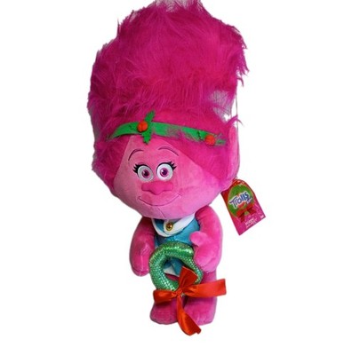 DreamWorks Trolls Poppy Plush Holiday Greeter Jumbo Troll 26  New With Tags