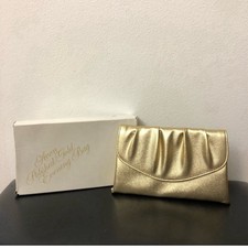 Vintage 1970s Avon Gold Evening Clutch   Polished Gold Tone, "slightly used"