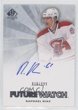 2011-12 SP Authentic Auto Future Watch 10/999 Raphael Diaz #262 Auto 10r6