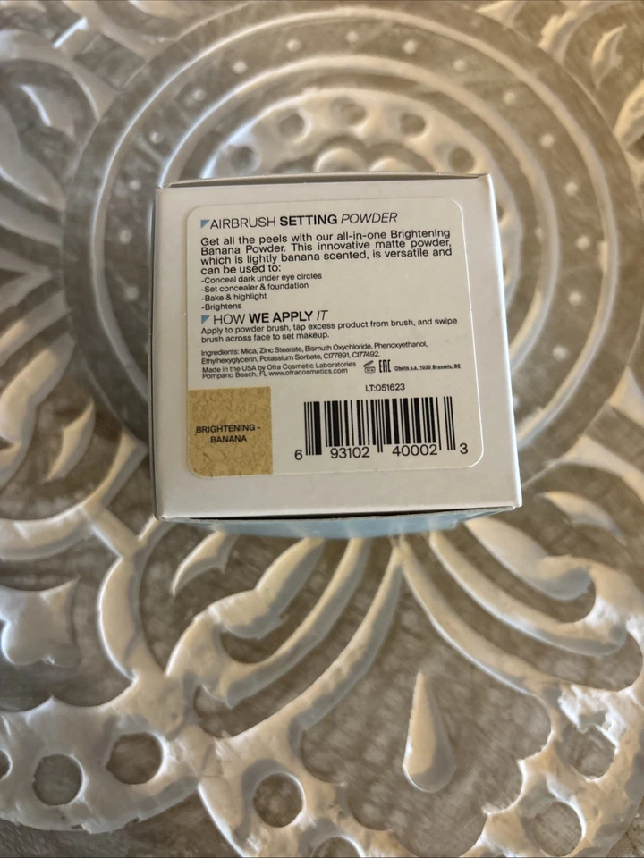 Ofra Airbrush Setting Powder Brightening Banana Powder 0.21oz/6g Full Size NIB!  - Image 3 of 4