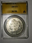 1887-O  Morgan Silver Dollar AU 55 ANACS