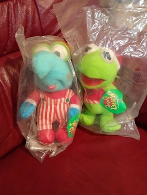 Muppets Babys Plüsch Weihnachten Stofftiere - Kermit der Frosch / Gonzo