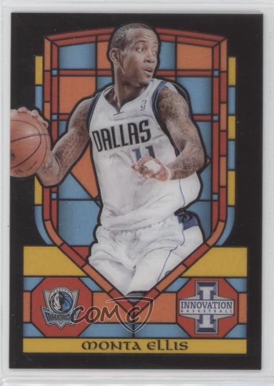 2013-14 Panini Innovation Stained Glass Gold Monta Ellis #44 1hg3