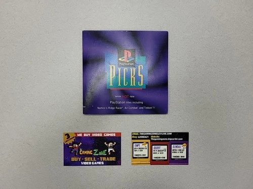 Playstation Picks [Purple] Demo Disc w/Sleeve. Tested!!