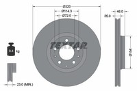2X Bremsscheibe Textar 92166300 FüR Mazda Gg Gy Hatchback Station Wagon Ggep Awd