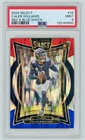 CALEB WILLIAMS 2024 Panini Select Red & Blue Shock Rc #25 PSA 9 Chicago Bears b