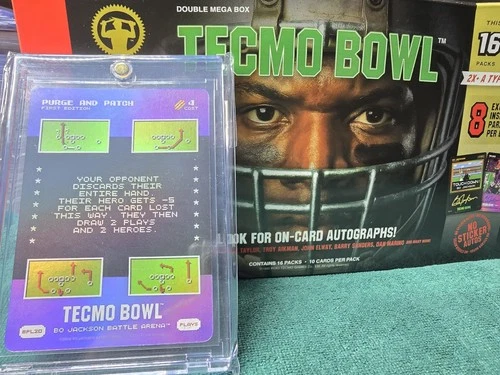 Bo Jackson Battle Arena Tecmo Bowl Purge And Patch BPL20 SSP Play Card