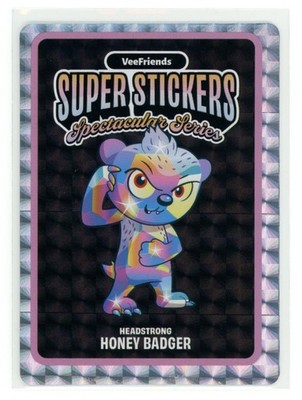 HEADSTRONG HONEY BADGER 2026 VeeFriends Super Stickers Base Hologram