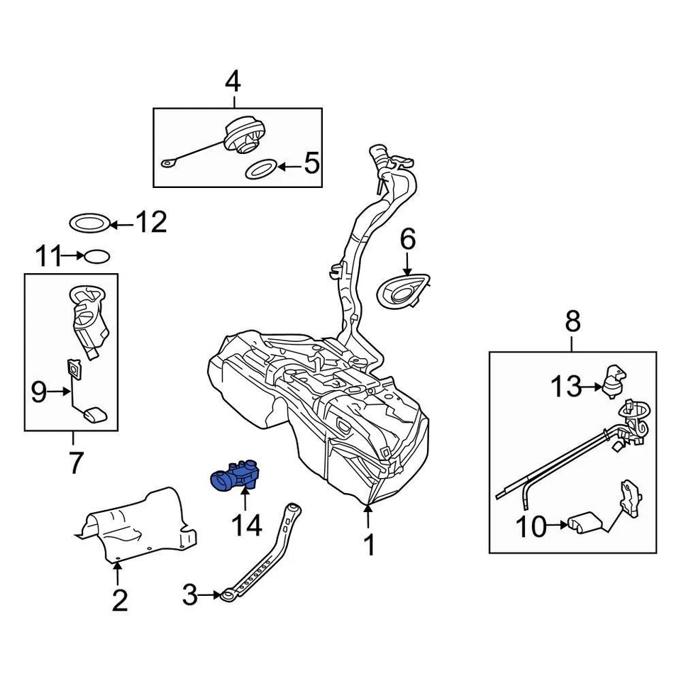 For Mercedes-Benz Metris 16-22 Mercedes-Benz Fuel Tank Pressure Sensor Foto 2 de 4