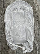 DockATot Deluxe Gray/White Striped Ribbed Cotton Replacement Cover Only