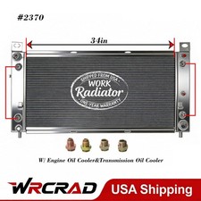 34 Radiator Fits Chevy Silverado 1500 2500 Suburban Tahoe 4.8 5.3 6.0l Aluminum