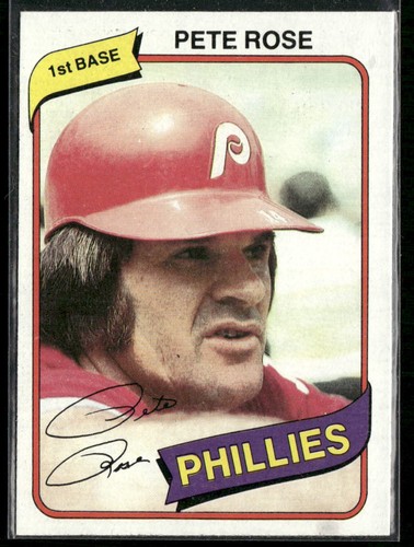 Pete Rose #4 — 1980 Topps Burger King Phillies baseball card