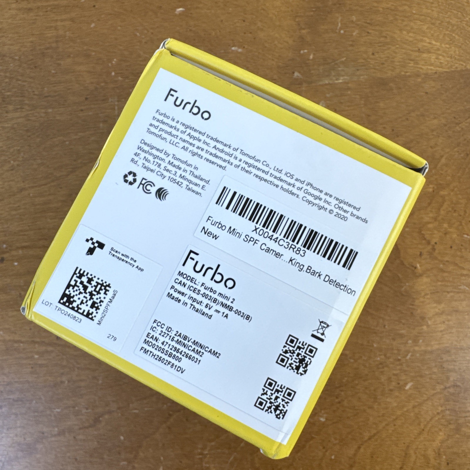 Furbo Mini 2 Smart Pet Camera Security Speaker Barking - Meowing Alerts-new