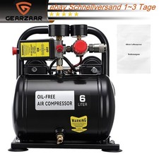 6L Kompressor Fl&uuml;sterkompressor Druckluftkompressor 8 Bar 0,75KW 65 1 PS