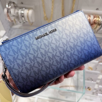 未使用級 マイケルコース 2way ビジネスバッグ キャリー対応 レザー ブルー MICHAEL KORS（マイケルコース） メンズ ビジネスバッグ ブリーフ