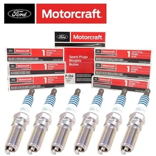 Set of 6 OEM Motorcraft SP594 Ford CYFS12YRT3 Spark Plugs Replaces SP542 SP578