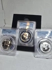 Lot Of 3 1967 Kennedy Half Dollars Pcgs Sp67 Sms (Special Mint Set)
