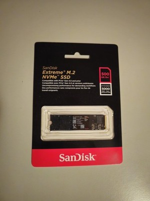 SanDisk Extreme 500GB M.2 NVMe SSD, Neu, in ungeöffneter OVP