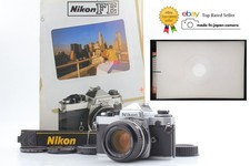 Near MINT Nikon FE Silver SLR Film Camera Ai 50mm f/1.4 MF Lens From JAPAN