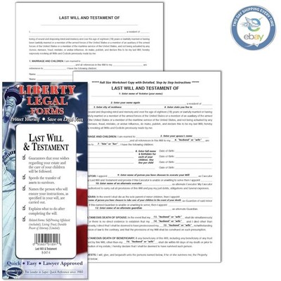 Do-It-Yourself Last Will & Testament Forms - Essential Estate Planning Kit
