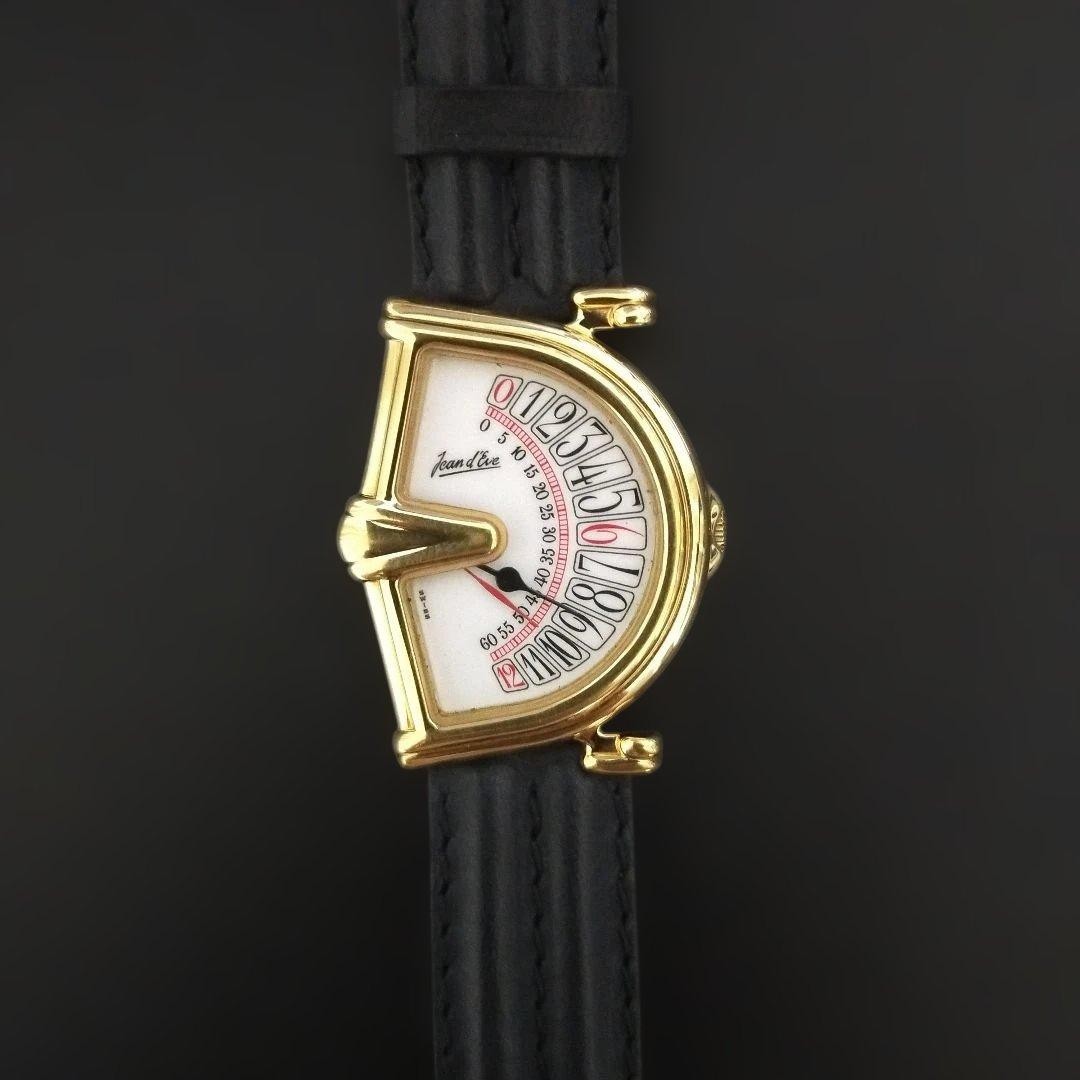 Jean d'Eve Sectora Retrograde Quartz Watch Gold Dial | eBay