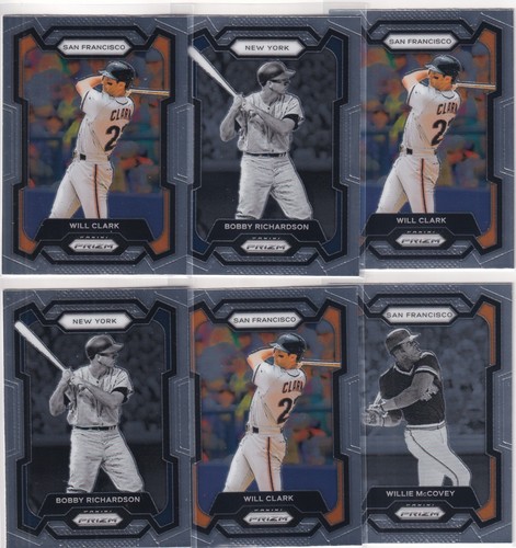 LOT (6) *2024 PRIZM* SAN FRANCISCO GIANTS WILL CLARK RICHARDSON MCCOVEY #2099