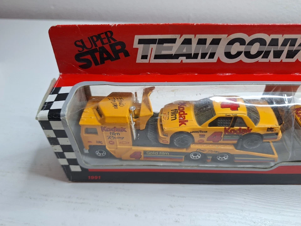 #4 Ernie Irvan/Kodak Film 1991 Matchbox edición limitada Team Convoy Foto 2 de 4