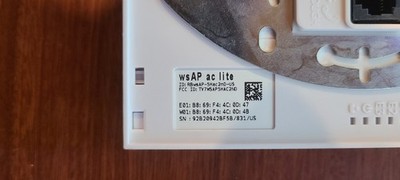 Mikrotik wsAP ac Lite RBWSAP-5HAC2ND-US Dual Band 802.11n/ac Wall Mount AP