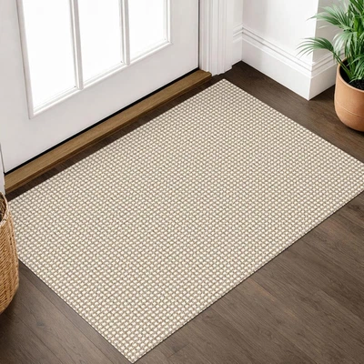 Small Area Rug 2X3 Washable Woven Rugs for Entryway Non Slip Rubber Backed Front - Image 1 of 4