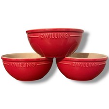 Set 3 ciotole Zwilling ceramica rosso ciliegia piatti zuppa cereali lotto confezione