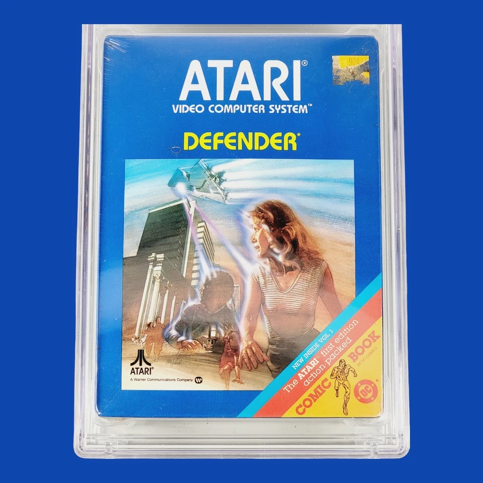 Atari 2600 Defender Vintage 1982 Blue Box Sealed CGC 9.2 A+ Graded Video Game - Image 3 of 4
