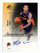 2005-06 SP Authentic Sensational Sigs Monta Ellis #SS-ME Rookie On Card Auto RC