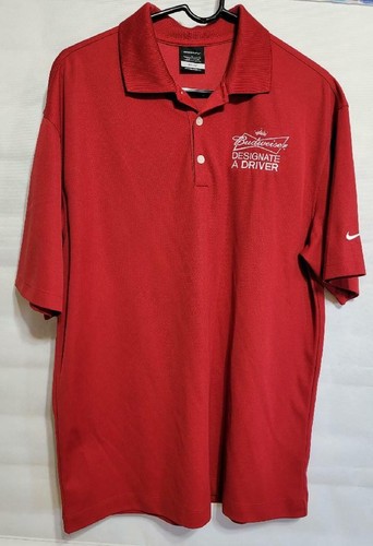MENS NIKE GOLF DRI FIT RED POLO SHIRT 