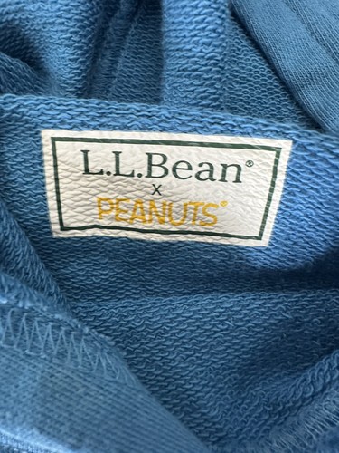 LL Bean x Peanuts Snoopy Let It Snow Hoodie Sweatshirt Kids 8 Small - Picture 8 of 11