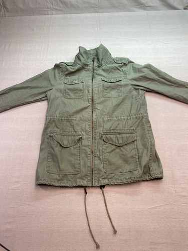 H\u0026M Divided Olive Green Anorak Jacket 