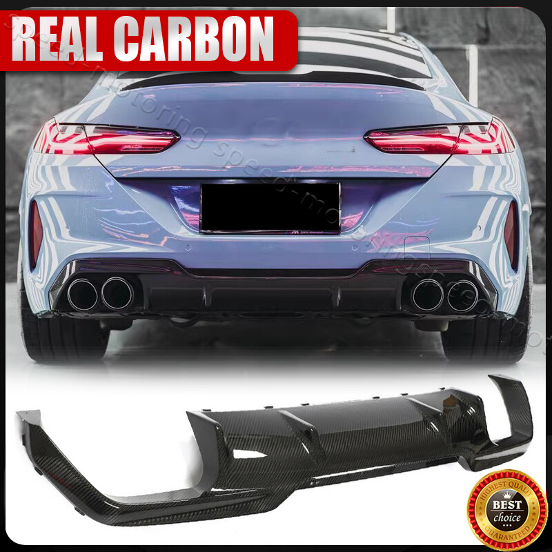 For 2019-2024 BMW G16 F93 M8 Gran Coupe DRY Carbon Rear Bumper Lip