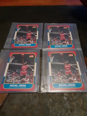 Michael Jordan 96 97 decade of excellence fleer Lot of 4. High grades!!!!